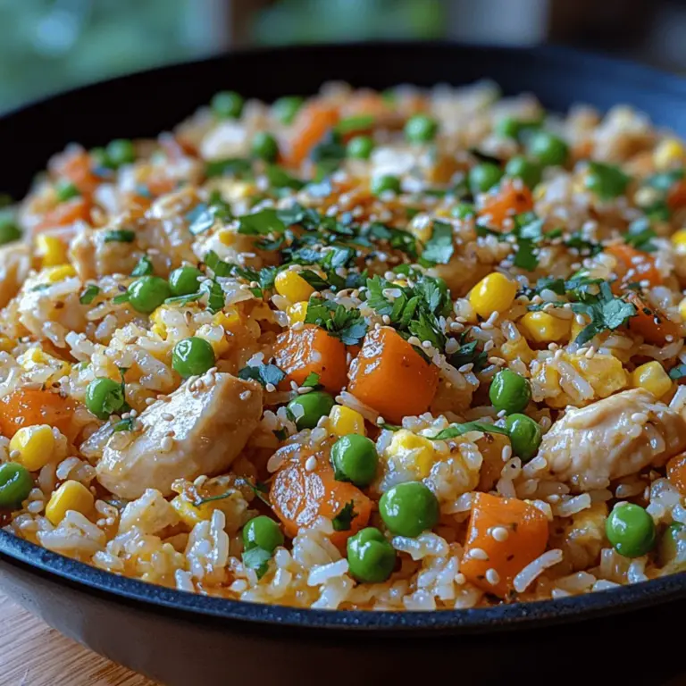In today’s fast-paced world, quick and delicious meals are a necessity for busy families and individuals alike. One dish that never fails to satisfy is Chicken Fried Rice. This beloved dish seamlessly combines tender chicken, colorful vegetables, and perfectly cooked jasmine rice, all brought together with the rich and umami flavors of soy sauce and sesame oil. It is a dish that not only offers quick preparation but also provides versatility, making it a favorite among families and food enthusiasts.