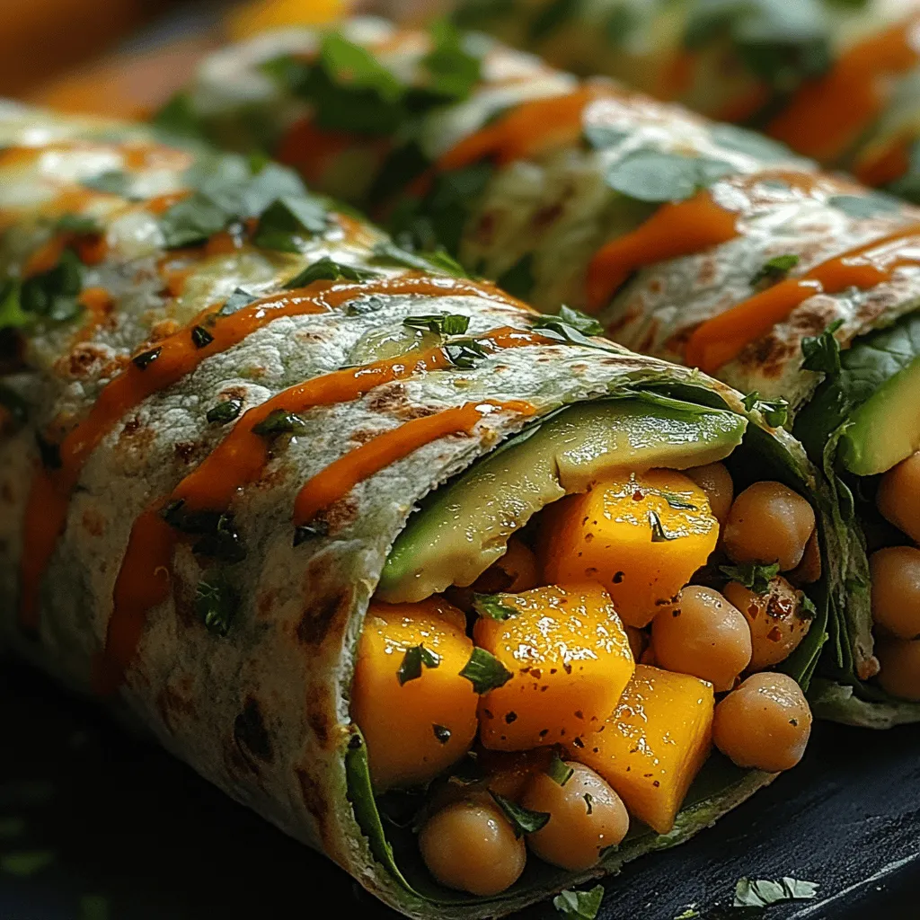 To create the Tropical Bliss Avocado Mango Chickpea Wraps, let’s explore the core components that make this dish not only delicious but also nutritious. Each ingredient plays a significant role in providing flavor, texture, and health benefits.
