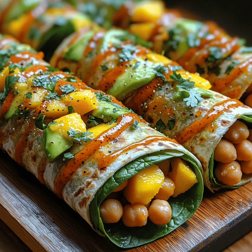 To create the Tropical Bliss Avocado Mango Chickpea Wraps, let’s explore the core components that make this dish not only delicious but also nutritious. Each ingredient plays a significant role in providing flavor, texture, and health benefits.