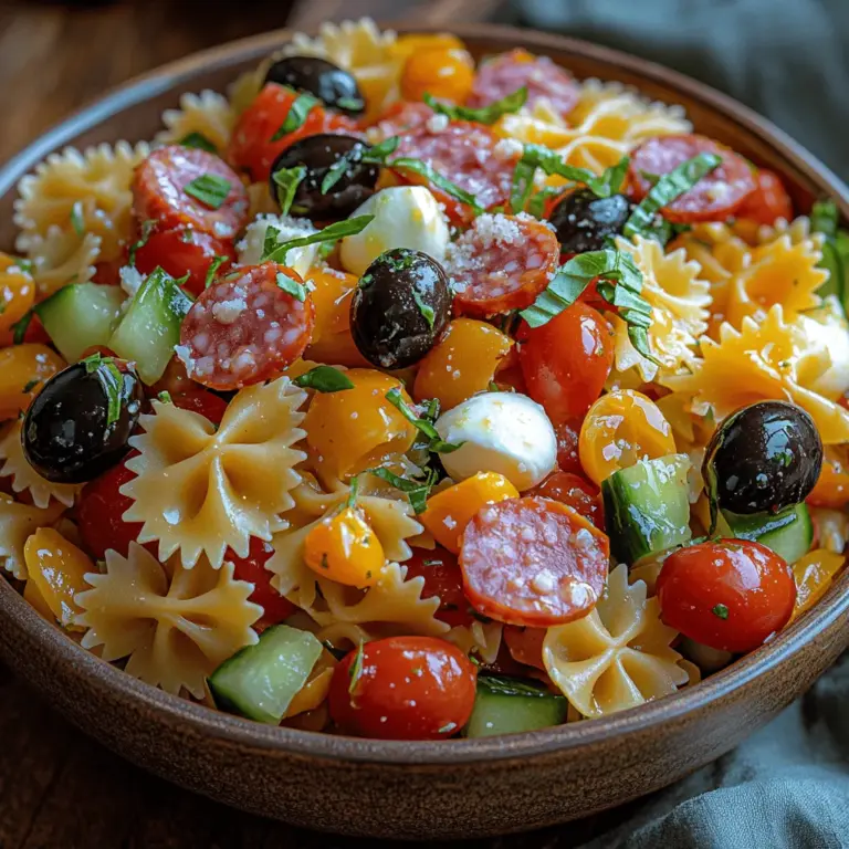 Pasta salads have become a quintessential dish for gatherings and parties, and for good reason. Their ease of preparation, ability to serve a crowd, and the delightful combinations of flavors make them a favorite among hosts and guests alike. Among the myriad of pasta salad recipes available, the Italian Party Pasta Salad stands out as a vibrant and flavorful option that captures the essence of Italian cuisine. This dish is not only visually appealing but also packed with fresh ingredients that offer a burst of flavor in every bite.