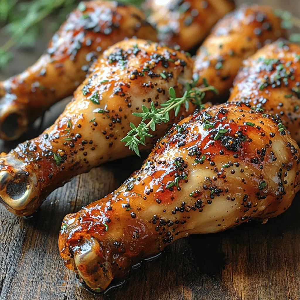 Welcome to the delightful world of culinary fusion, where the sweet and tangy flavors of Maple Mustard Glazed Chicken Drumsticks create a dish that is sure to tantalize your taste buds. This recipe marries the rich, savory essence of chicken with the vibrant flavors of pure maple syrup and zesty Dijon mustard, resulting in an irresistible glaze that enhances the natural juiciness of the drumsticks. Chicken drumsticks are not only a versatile and budget-friendly protein option, but they also offer a unique combination of flavor and texture that makes them a favorite among home cooks and families alike.