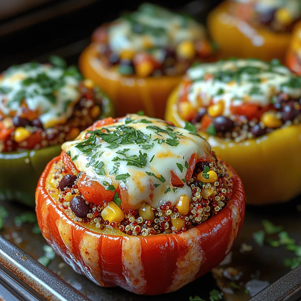 If you're looking for a meal that is not only visually stunning but also packed with nutrition, Vibrant Quinoa-Stuffed Bell Peppers are an excellent option. This delightful dish combines the wholesome goodness of quinoa with the natural sweetness of bell peppers, resulting in a colorful and satisfying meal that appeals to both vegetarians and meat-lovers alike.