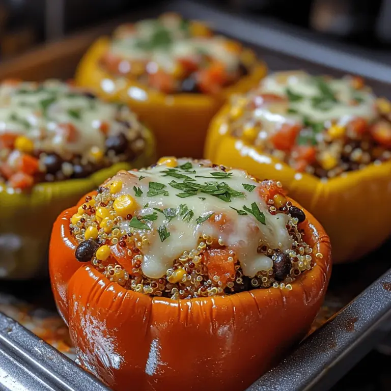 If you're looking for a meal that is not only visually stunning but also packed with nutrition, Vibrant Quinoa-Stuffed Bell Peppers are an excellent option. This delightful dish combines the wholesome goodness of quinoa with the natural sweetness of bell peppers, resulting in a colorful and satisfying meal that appeals to both vegetarians and meat-lovers alike.