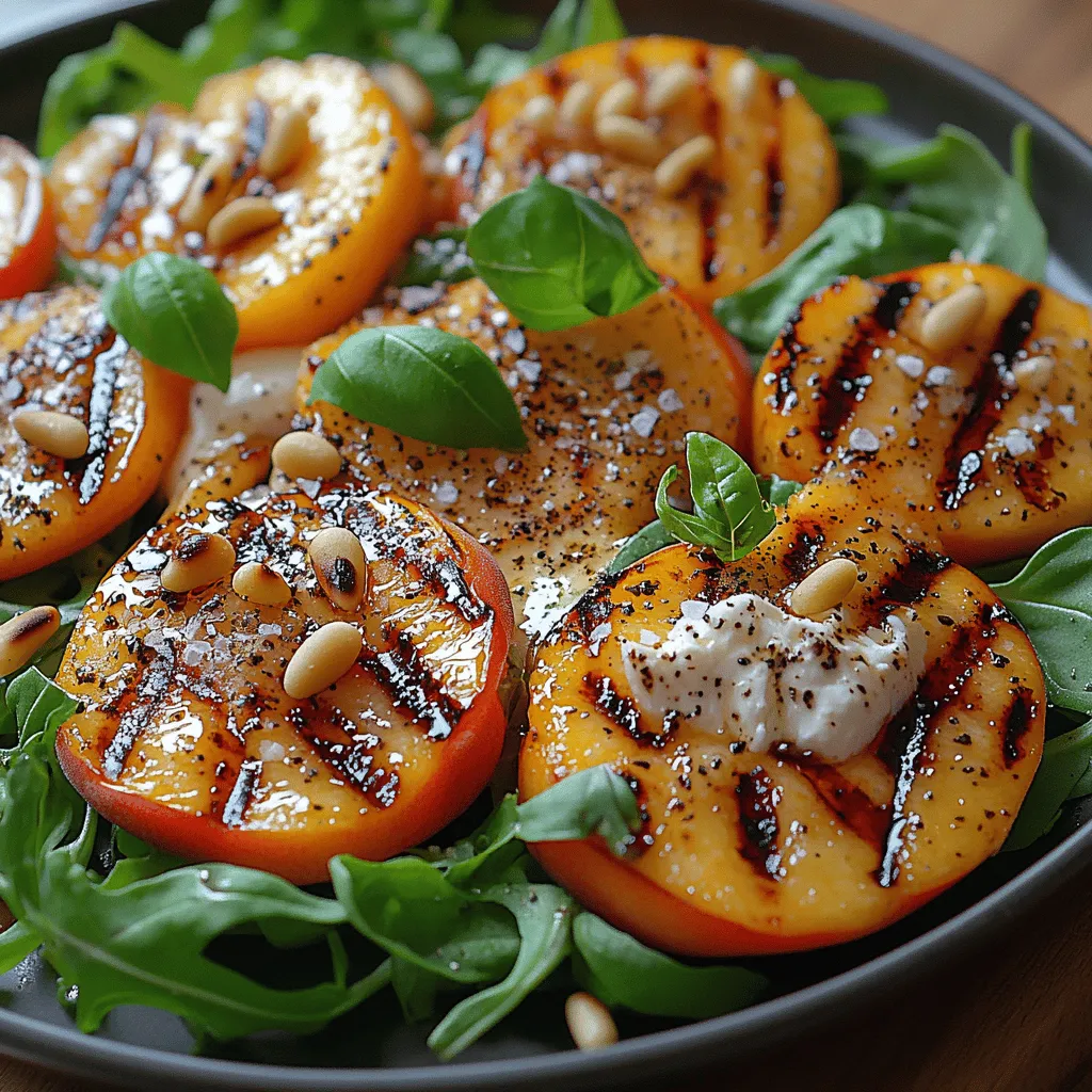 Summer is the perfect time to indulge in light and fresh salads that celebrate the season's bounty. One of the most delightful combinations you can create is a Grilled Peach and Burrata Salad. This dish beautifully marries the juicy sweetness of grilled peaches with the creamy richness of burrata cheese, resulting in a vibrant salad that is as visually appealing as it is delicious. Whether you’re hosting a summer gathering, enjoying a picnic, or simply looking for a light dinner option, this salad is sure to impress.