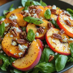 As the days grow longer and the sun shines brighter, there's nothing quite like a refreshing salad to celebrate the bounty of summer. One dish that perfectly encapsulates the essence of the season is the "Sun-Kissed Peach Feta Crunch." This delightful combination of sweet, juicy peaches and creamy feta cheese creates a symphony of flavors that dance on your palate and evoke the warmth of sunny days. Ideal for picnics, barbecues, or a light lunch on the patio, this salad is not only a feast for the eyes but also a healthy addition to your summer menu.
