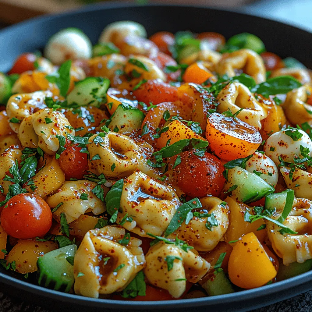 Pasta salads are a quintessential dish that effortlessly adapts to a myriad of occasions, whether you're planning a casual picnic, a lively barbecue, or a comforting weeknight dinner with family. Among the myriad of pasta salad recipes that grace our tables, the Spicy-Sweet Hot Honey Tortellini Pasta Salad stands out for its unique flavor profile and vibrant presentation. This salad combines the soothing essence of cheese tortellini with a delightful kick from hot honey, resulting in a dish that strikes a perfect balance between sweetness and heat.