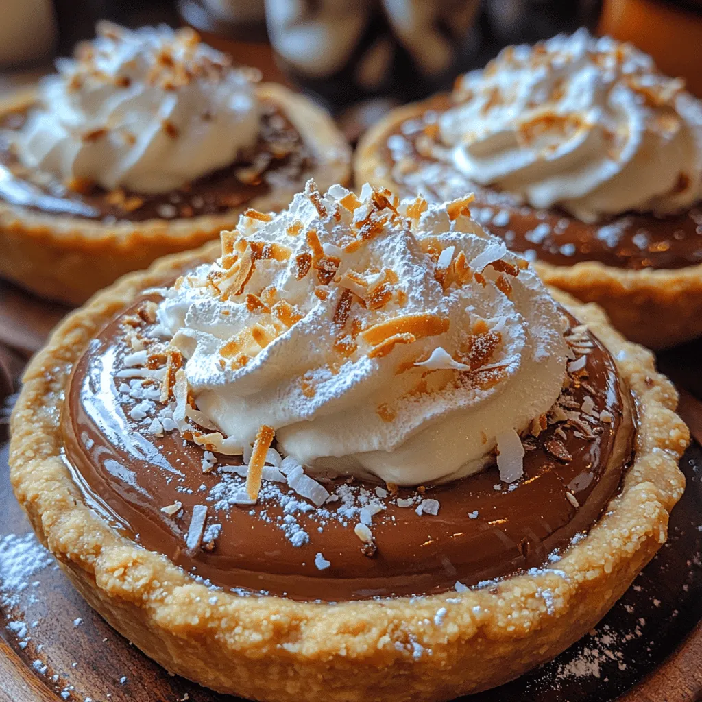 There’s something undeniably enchanting about the combination of coconut and chocolate in desserts, creating a symphony of flavors that tantalizes the taste buds. The Coconut Bliss Chocolate Cream Pie is a stunning representation of this classic pairing, offering a rich, velvety chocolate filling enveloped in a creamy coconut custard, all nestled within a flaky pie crust. This dessert is not just a treat for the palate; it’s a feast for the eyes, with its luscious layers and inviting aroma that fills the kitchen.