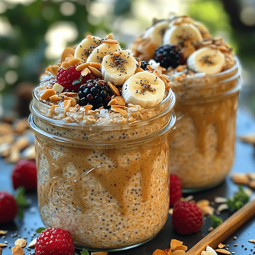 At the heart of Almond Bliss Overnight Oats is rolled oats, which are packed with nutrition and health benefits. One of the most significant advantages of rolled oats is their high fiber content. A single serving can offer about 4 grams of dietary fiber, which is essential for maintaining digestive health and promoting satiety. This means you are less likely to feel hungry shortly after breakfast, helping you to resist unhealthy snacking throughout the morning.