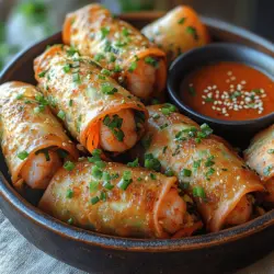Welcome to the delightful world of crispy shrimp and cabbage egg rolls! If you're on the hunt for a fantastic appetizer or snack that combines an irresistible crunch with a burst of fresh flavors, look no further. These egg rolls are a perfect fusion of textures, featuring succulent shrimp, crisp cabbage, and vibrant carrots all wrapped up in a golden, crispy shell. Not only do they tantalize your taste buds, but they also offer a satisfying way to enjoy a range of fresh ingredients.