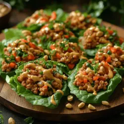 In Thai cooking, freshness is paramount. The use of vibrant vegetables, aromatic herbs, and high-quality proteins not only enhances the flavor profile but also contributes to the nutritional value of the dishes. The balance of flavors is achieved through the harmonious combination of sweet, salty, and spicy elements, often complemented by the creamy richness of coconut milk or nut butters. When it comes to Thai Peanut Chicken Lettuce Wraps, the balance between the savory ground chicken, the creamy peanut sauce, and the crisp vegetables creates a refreshing and satisfying dish that is hard to resist.