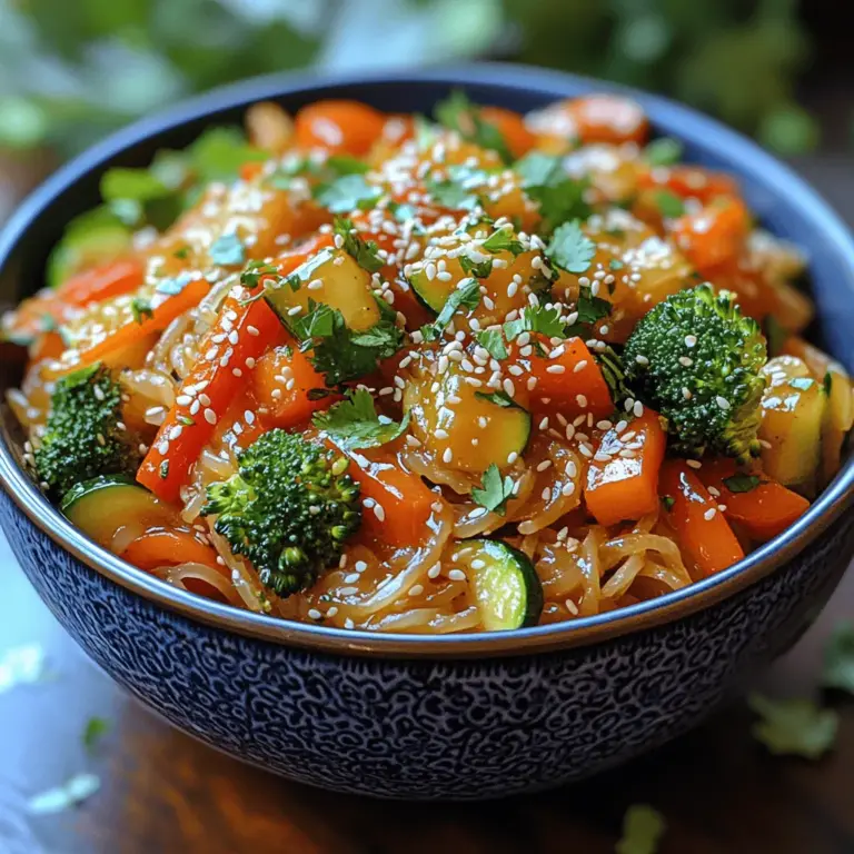 In the world of culinary delights, the Vibrant Veggie Noodle Paradise stands out as a beacon of color and nutrition. This dish is not merely a meal; it's an experience that tantalizes the taste buds while promoting a healthy lifestyle. With its striking hues and fresh ingredients, this recipe encapsulates the joy of cooking with vegetables, making it an ideal choice for anyone looking to elevate their dining experience.