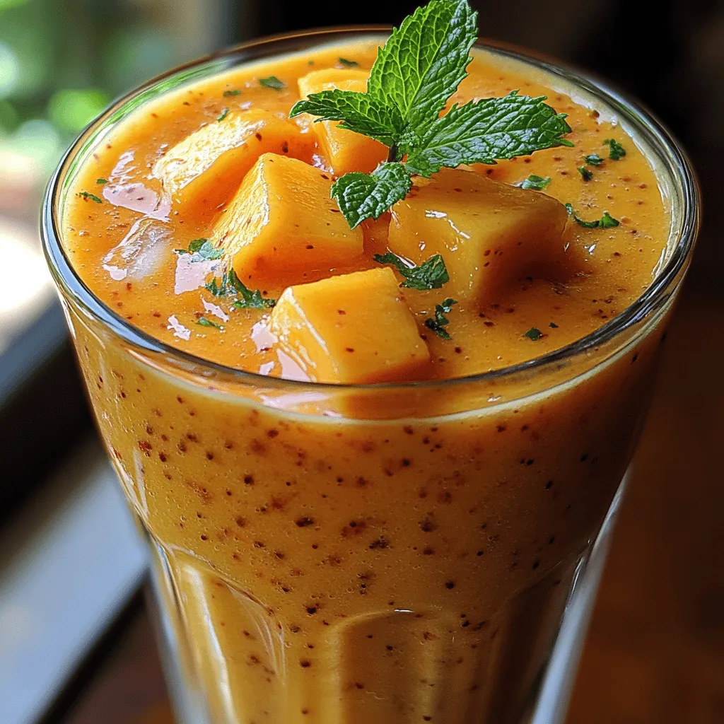Smoothies have become synonymous with health and vitality, offering a quick and delightful way to pack essential nutrients into one delicious drink. They are not just a trend; they represent a lifestyle choice that prioritizes well-being without sacrificing taste. Among the myriad of smoothie combinations, tropical flavors stand out for their vibrant taste and refreshment. This Tropical Breeze Peach Mango Yogurt Smoothie captures the essence of summer in a glass, blending the succulent sweetness of peaches and the exotic richness of mangoes.