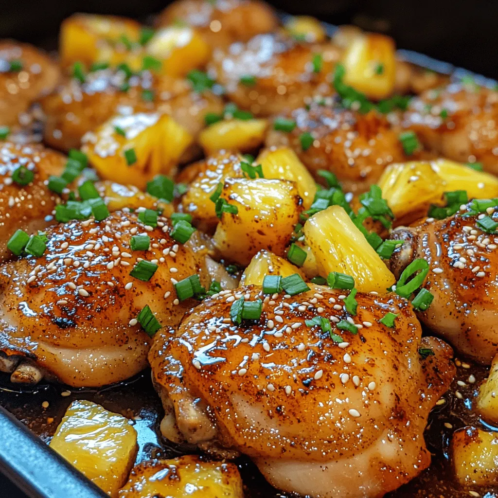 Welcome to the vibrant world of Tropical Bliss: Brown Sugar Pineapple Chicken, a dish that encapsulates the essence of a tropical paradise right on your dinner table. This delightful recipe marries the succulent flavors of tender chicken with the sweetness of ripe pineapple, resulting in a dish that is both refreshing and satisfying. The combination of sweet, savory, and tropical flavors creates a culinary experience that is sure to impress family and friends alike, making it an excellent choice for family meals, gatherings, and special occasions.
