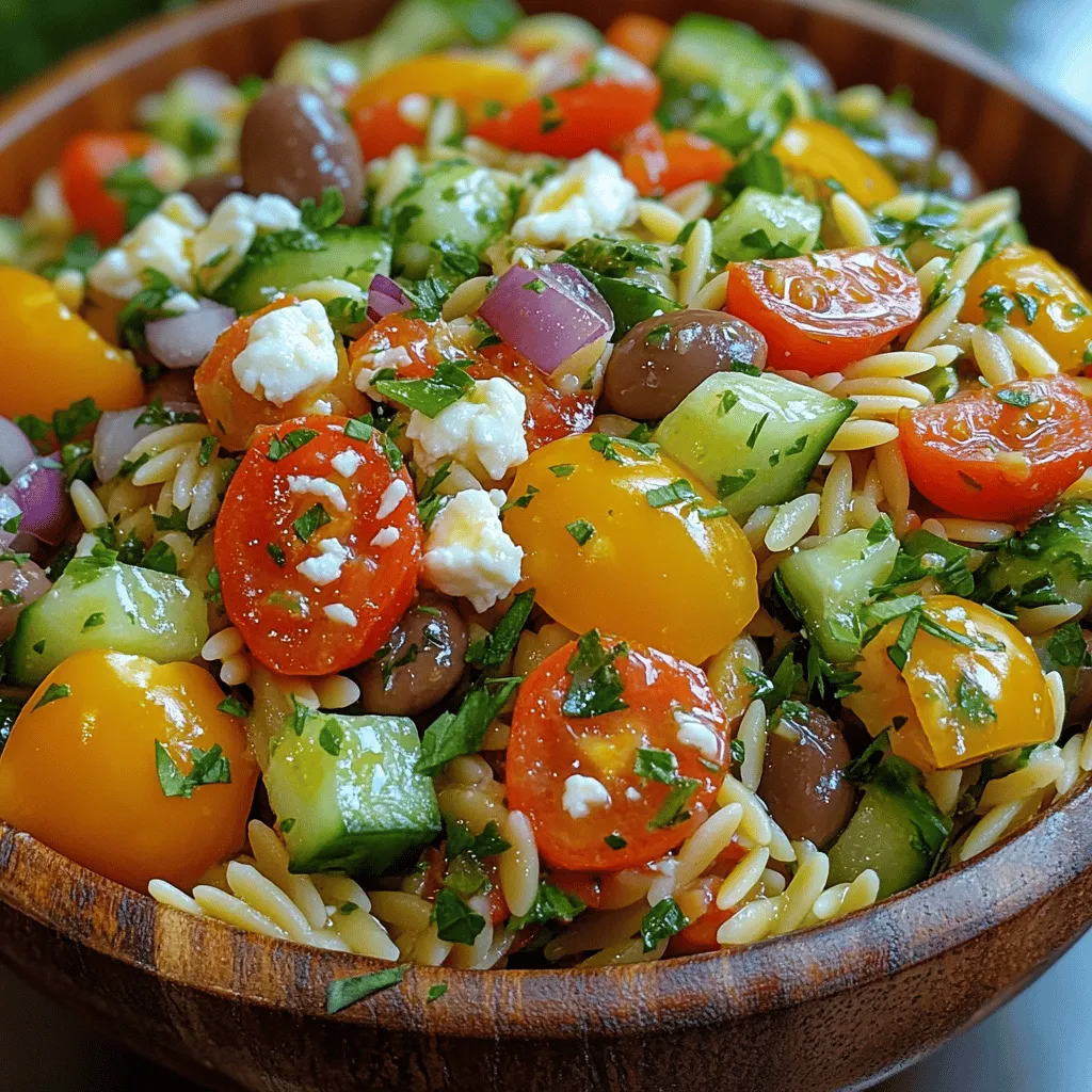 Greek cuisine, known for its vibrant flavors and fresh ingredients, has captured the hearts and palates of food lovers across the globe. Rooted in tradition and influenced by the Mediterranean lifestyle, Greek dishes often feature an array of vegetables, grains, and proteins that celebrate the bounty of the region. One such dish that exemplifies this culinary ethos is the Refreshing Greek Orzo Salad. This delightful salad is not only a feast for the senses but also a testament to the versatility of orzo pasta, which serves as the perfect base for a medley of fresh ingredients.