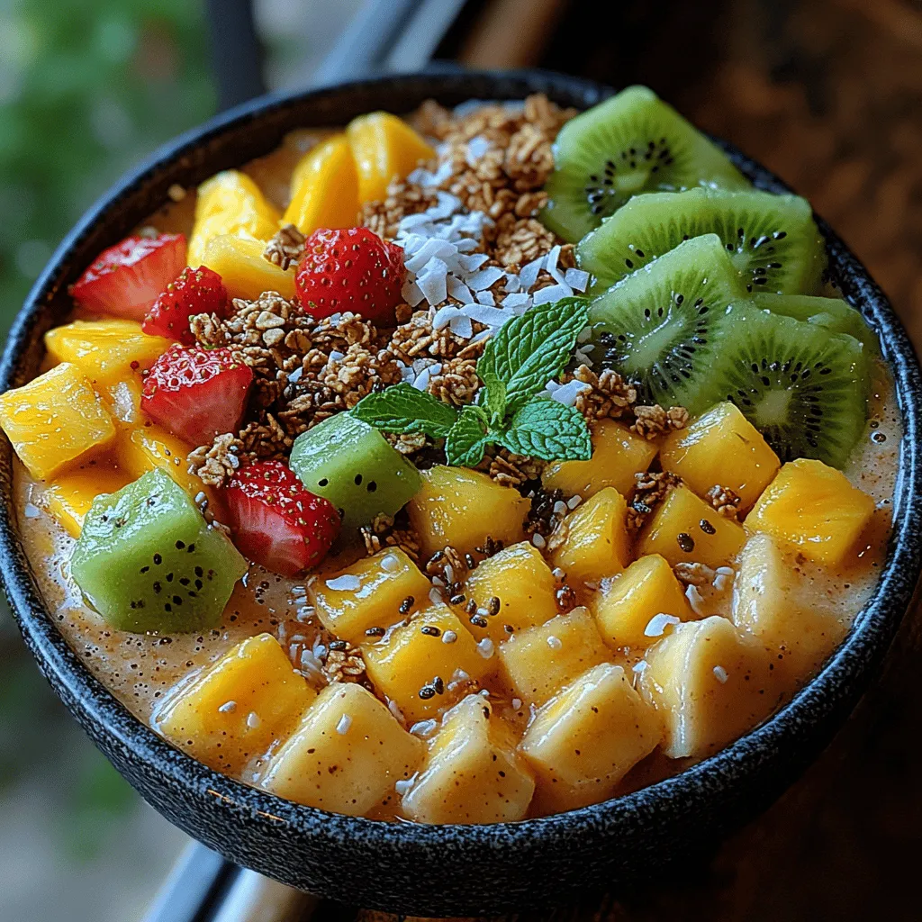 In today's health-conscious world, the rise of smoothie bowls has captivated the taste buds of many, offering an exciting fusion of flavor and nutrition that can brighten any morning. Among the myriad of options available, the Tropical Paradise Smoothie Bowl stands out as a vibrant and refreshing choice that brings the essence of summer right to your kitchen. This dish not only tantalizes your palate with its delicious tropical flavors but also nourishes your body with essential vitamins and minerals.
