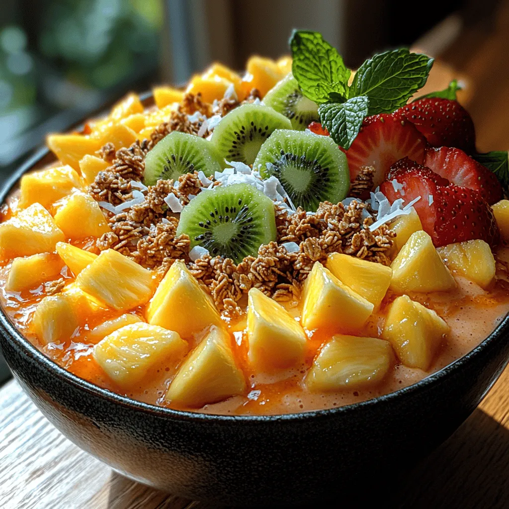 In today's health-conscious world, the rise of smoothie bowls has captivated the taste buds of many, offering an exciting fusion of flavor and nutrition that can brighten any morning. Among the myriad of options available, the Tropical Paradise Smoothie Bowl stands out as a vibrant and refreshing choice that brings the essence of summer right to your kitchen. This dish not only tantalizes your palate with its delicious tropical flavors but also nourishes your body with essential vitamins and minerals.