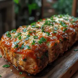 Melt-in-Your-Mouth Garlic Parmesan Chicken Meatloaf