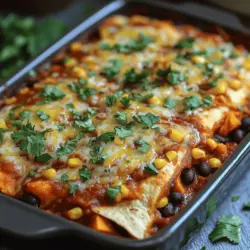Sweet Potato & Black Bean Enchilada Bake Recipe