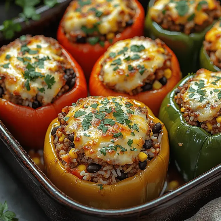 In the realm of comfort food, few dishes can match the vibrant appeal of stuffed bell peppers. This easy stuffed bell pepper recipe is not only visually striking but also a nutrition-packed option that combines a variety of flavors and textures. At its core, this dish features colorful bell peppers cradling a hearty filling of ground meat, rice, beans, and an array of spices, making it a delightful choice for busy weeknights or cozy family gatherings. With the right balance of ingredients and a straightforward preparation process, you can create a meal that is as satisfying to prepare as it is to eat.