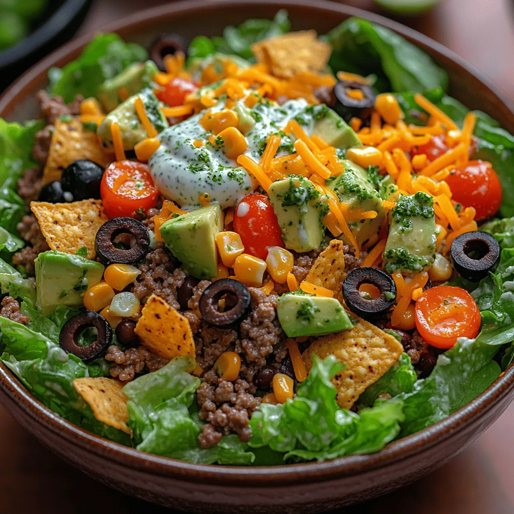 Taco salad is more than just a meal; it’s a delightful fusion of flavors and textures that has won the hearts of many across the globe. Originating from the traditional taco, this dish has evolved to include a variety of fresh ingredients, making it a staple in many households. The Fiesta Taco Salad takes this classic concept to new heights, offering a vibrant and nutritious twist that’s perfect for any occasion. Whether you’re hosting a summer barbecue, preparing for a family dinner, or looking for a quick weeknight meal, this salad is sure to impress.
