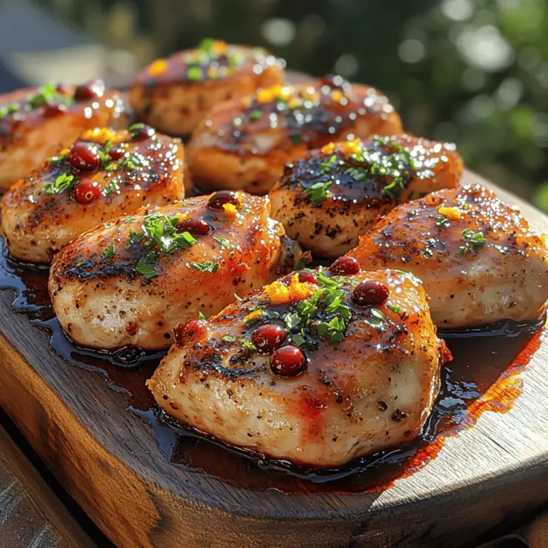 Cranberry Orange Glazed Chicken is more than just a meal; it's a celebration of flavors that beautifully marries the savory taste of chicken with the sweet and tart notes of cranberries and oranges. This dish is a perfect representation of how contrasting flavors can create a harmonious culinary experience. With its vibrant colors and enticing aroma, it stands out not only for its taste but also for its visual appeal, making it an ideal choice for festive occasions, family gatherings, or even a comforting weeknight dinner.