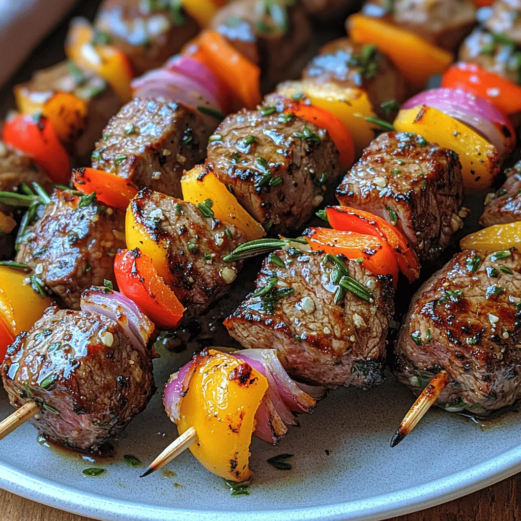 If you’re looking to elevate your grilling game, Rosemary Garlic Steak Kebabs are an irresistible option. These flavorful kebabs not only promise a delightful taste but also bring an effortless charm to any meal. Perfect for summer gatherings, barbecues, and family dinners, these skewers combine succulent sirloin steak with aromatic herbs and fresh vegetables, making them a crowd favorite.