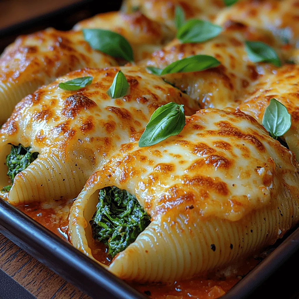 To create the perfect cheesy spinach stuffed shells, it's crucial to meticulously prepare each component. This process includes cooking the pasta, mixing the filling, stuffing the shells, and assembling the dish before baking it to perfection.