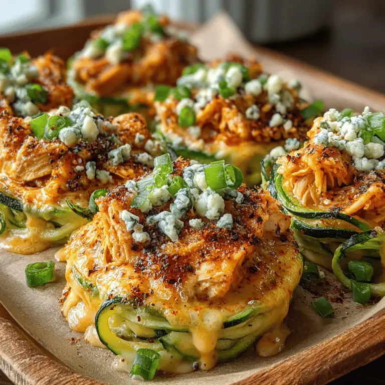In the realm of comfort food, few dishes hold as much appeal as creamy pasta paired with spicy chicken. Buffalo Chicken Alfredo Zoodle Nests represent a delightful twist on this classic combination, merging the rich flavors of buffalo chicken with the velvety texture of Alfredo sauce—all while keeping it light and healthy. As the culinary world increasingly embraces healthier eating habits, the popularity of zoodles, or zucchini noodles, has soared. These low-carb alternatives not only offer a nutritious option for those looking to cut back on traditional pasta but also serve as a fantastic canvas for bold flavors.