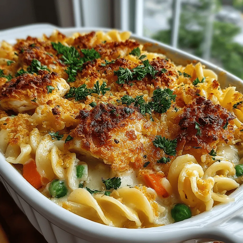 Now, let’s take a closer look at what makes the Golden Parmesan Herb Chicken Noodle Casserole truly special. This dish is not just a mix of ingredients; it’s a harmonious blend of flavors and textures that come together to create a meal that feels indulgent yet comforting.