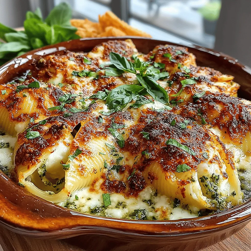 If you're on the lookout for a dish that combines comfort with a touch of gourmet flair, look no further than Zesty Lemon Ricotta-Stuffed Shells with Basil Pesto. This vibrant recipe is not only visually stunning but also offers a symphony of flavors that dance on the palate. The combination of creamy ricotta and zesty lemon nestled within tender jumbo pasta shells creates a delightful experience that is both satisfying and refreshing. Topped with a fragrant basil pesto, this dish transforms a simple meal into an occasion.