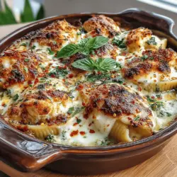 Zesty Lemon Ricotta-Stuffed Shells with Basil Pesto