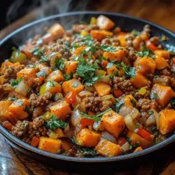Savory Sweet Potato and Turkey Skillet Recipe