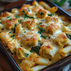 Spinach & Artichoke Delight Pasta Bake