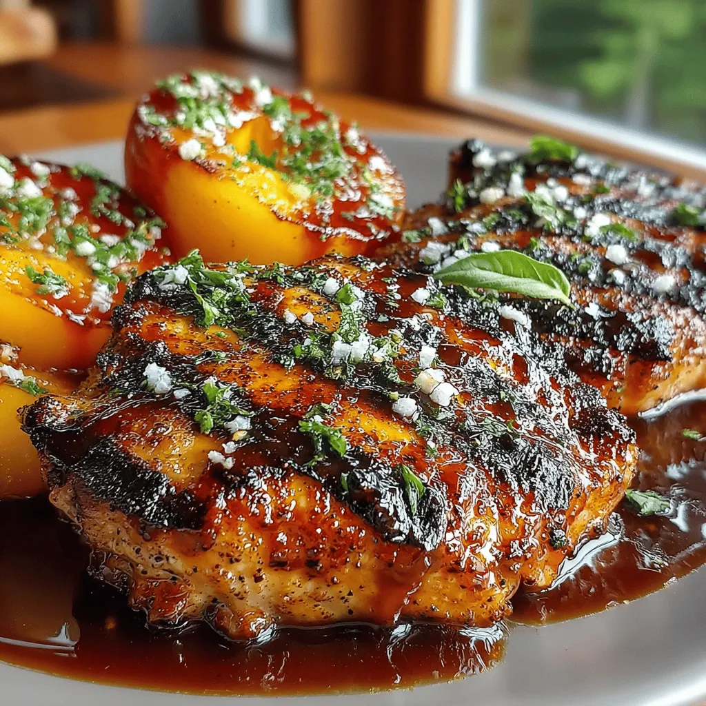 As the sun shines brighter and the days grow longer, summer becomes the perfect season for grilling. One dish that captures the essence of this time of year is Grilled Peach Chicken with Balsamic Drizzle. This recipe combines the juicy sweetness of ripe peaches with the savory goodness of grilled chicken, creating a delightful harmony of flavors that will leave your taste buds dancing. Whether you’re hosting a summer gathering or looking for a quick weeknight dinner, this dish is sure to impress.