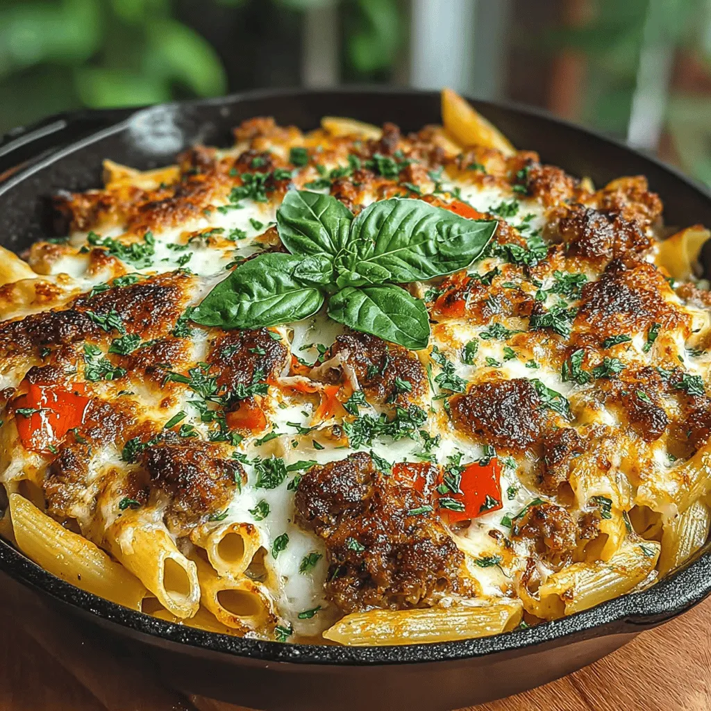 Baked pasta dishes hold a special place in the hearts of many, and for good reason. Among the myriad of recipes that grace our tables, <strong>Creamy Baked Penne with Italian Sausage</strong> stands out as a true comfort food classic. This dish combines the rich, satisfying textures of creamy pasta with the robust flavors of Italian sausage, creating a meal that promises warmth and satisfaction in every bite. Whether you’re seeking a hearty family dinner or a dish to impress guests, this creamy baked penne recipe is sure to deliver.” /></p>
</p>
<h2>Sautéing Vegetables: Best Practices for Vegetable Preparation</h2>
</p>
<p>To elevate the flavor of your creamy baked penne with Italian sausage, begin by focusing on the vegetables. A blend of onions, garlic, and bell peppers provides a base that enhances the overall taste of the dish. Here are some best practices for sautéing vegetables:</p>
</p>
<p>1. <strong>Choose Fresh Produce</strong>: Opt for fresh, high-quality vegetables. Select firm bell peppers, robust garlic, and sweet onions to ensure maximum flavor.</p>
</p>
<p>2. <strong>Cut Uniformly</strong>: Chop your vegetables into even-sized pieces. This ensures they cook evenly and maintain a pleasing texture.</p>
</p>
<p>3. <strong>Heat the Pan Properly</strong>: Preheat your skillet over medium heat before adding olive oil. A hot pan helps the vegetables caramelize, resulting in a rich, sweet flavor.</p>
</p>
<p>4. <strong>Avoid Overcrowding</strong>: Sauté in batches if necessary. Overcrowding the pan can cause vegetables to steam instead of sauté, preventing the development of that desired golden-brown color.</p>
</p>
<p>5. <strong>Season While Cooking</strong>: Add a pinch of salt and pepper while sautéing to draw out moisture and enhance the flavors of the vegetables.</p>
</p>
<p>By following these tips, you can achieve a deliciously aromatic base that harmonizes beautifully with the creamy sauce and Italian sausage.</p>
</p>
<h2>Combining Ingredients: How to Achieve a Balanced and Flavorful Sauce</h2>
</p>
<p>Once your vegetables are sautéed to perfection, it’s time to create a creamy sauce that binds everything together. Here’s how to achieve a balanced flavor profile:</p>
</p>
<p>1. <strong>Incorporate the Sausage</strong>: Add the cooked Italian sausage into the sautéed vegetables. This allows the flavors to meld, as the sausage infuses the dish with its savory essence.</p>
</p>
<p>2. <strong>Create the Cream Sauce</strong>: In the same skillet, reduce the heat and pour in heavy cream. Stir continuously, allowing the cream to warm up without boiling, which can cause it to separate.</p>
</p>
<p>3. <strong>Add Cheese</strong>: Incorporate ricotta and mozzarella cheeses into the cream. These cheeses not only add creaminess but also contribute to the overall texture of the sauce. Stir until the cheese has melted and combined seamlessly with the cream.</p>
</p>
<p>4. <strong>Season Thoughtfully</strong>: Taste the sauce and adjust the seasoning, adding fresh herbs like basil or oregano, and a hint of red pepper flakes for a slight kick. Balance out the richness with a splash of lemon juice for brightness.</p>
</p>
<p>5. <strong>Blend Well</strong>: Ensure all ingredients are well combined. The goal is a smooth, creamy sauce that coats the pasta beautifully.</p>
</p>
<p>By carefully combining these ingredients, you create a luscious sauce that elevates your baked penne from ordinary to extraordinary.</p>
</p>
<h2>Mixing in Pasta: Ensuring Even Distribution of Sauce and Pasta for Optimal Flavor</h2>
</p>
<p>With your creamy sauce ready, it’s time to mix in the pasta. This step is crucial for ensuring every bite is equally flavorful:</p>
</p>
<p>1. <strong>Cook Your Pasta Al Dente</strong>: Boil your penne according to package instructions, but aim for al dente, as the pasta will continue cooking in the oven. This prevents it from becoming mushy.</p>
</p>
<p>2. <strong>Reserve Pasta Water</strong>: Before draining, reserve about a cup of the pasta cooking water. This starchy water can help loosen the sauce if it becomes too thick.</p>
</p>
<p>3. <strong>Combine Pasta and Sauce</strong>: In a large bowl, combine the cooked penne with the creamy sauce. Use a spatula or wooden spoon to gently fold the pasta into the sauce, ensuring every piece is coated evenly.</p>
</p>
<p>4. <strong>Adjust Consistency</strong>: If the mixture seems too thick, slowly add reserved pasta water a little at a time until you reach the desired consistency.</p>
</p>
<p>5. <strong>Taste and Adjust</strong>: Before assembling the casserole, taste this mixture and adjust the seasoning to your preference. This is the time to ensure that the flavors are balanced and delicious.</p>
</p>
<p>This careful mixing process guarantees that each bite of pasta will be bursting with flavor, making your creamy baked penne a hit.</p>
</p>
<h2>Assembling the Casserole: Tips for Layering Ingredients Effectively</h2>
</p>
<p>Now that your pasta and sauce are well combined, it’s time to assemble the casserole. Proper layering is key to achieving a well-cooked dish:</p>
</p>
<p>1. <strong>Preheat Your Oven</strong>: Start by preheating your oven to 375°F (190°C). A properly heated oven ensures even baking.</p>
</p>
<p>2. <strong>Grease the Baking Dish</strong>: Lightly grease a 9×13-inch baking dish with olive oil or cooking spray to prevent sticking.</p>
</p>
<p>3. <strong>Layering the Ingredients</strong>: Begin by spreading a thin layer of the creamy sauce mixture at the bottom of your baking dish. This prevents the pasta from sticking to the dish.</p>
</p>
<p>4. <strong>Add the Pasta Mixture</strong>: Spoon half of the pasta mixture over the sauce layer. Spread it evenly using a spatula.</p>
</p>
<p>5. <strong>Repeat with Additional Sauce</strong>: Add more sauce on top of the first pasta layer, followed by the remaining pasta mixture. Finish with a final layer of sauce.</p>
</p>
<p>6. <strong>Top with Cheese</strong>: Generously sprinkle remaining mozzarella and Parmesan cheese on top. This will create a deliciously cheesy crust as it bakes.</p>
</p>
<p>By following these assembly tips, you ensure that every layer is flavorful and that the dish bakes evenly.</p>
</p>
<h2>Baking: Understanding the Baking Process for Achieving the Perfect Cheese Crust</h2>
</p>
<p>Baking is where the magic happens, transforming your creamy baked penne into a golden, bubbly delight. Here’s what to keep in mind during this crucial step:</p>
</p>
<p>1. <strong>Cover the Dish</strong>: To begin, cover the baking dish with aluminum foil. This helps retain moisture and prevents the cheese from browning too quickly.</p>
</p>
<p>2. <strong>Bake Initially Covered</strong>: Place the covered dish in your preheated oven and bake for about 20 minutes. This allows the pasta to heat through and the flavors to meld.</p>
</p>
<p>3. <strong>Uncover and Continue Baking</strong>: After 20 minutes, carefully remove the foil and allow the dish to bake for an additional 15-20 minutes. This uncovered baking will allow the cheese to brown and become bubbly.</p>
</p>
<p>4. <strong>Watch Closely</strong>: Keep an eye on the casserole during the last few minutes to ensure the cheese doesn’t burn. You want a beautiful golden-brown finish.</p>
</p>
<p>5. <strong>Cool Before Serving</strong>: Once baked, let the dish cool for about 5-10 minutes before serving. This allows the sauce to thicken slightly, making it easier to serve.</p>
</p>
<p>Understanding these baking techniques ensures your creamy baked penne comes out with a perfect, melty cheese crust that will impress everyone at the table.</p>
</p>
<h2>Garnishing: The Finishing Touch for Visual Appeal and Flavor Enhancement</h2>
</p>
<p>A well-garnished dish not only looks appealing but can also enhance flavors. Here’s how to add the finishing touches to your creamy baked penne:</p>
</p>
<p>1. <strong>Fresh Herbs</strong>: Just before serving, sprinkle freshly chopped parsley or basil over the top. This adds a pop of color and a burst of freshness.</p>
</p>
<p>2. <strong>Red Pepper Flakes</strong>: For those who enjoy a bit of spice, add a sprinkle of red pepper flakes for a touch of heat.</p>
</p>
<p>3. <strong>Grated Cheese</strong>: Consider adding extra grated Parmesan or a drizzle of olive oil on top for an extra layer of flavor.</p>
</p>
<p>4. <strong>Serve with Style</strong>: Use a large serving spoon to dish out the pasta, ensuring everyone gets a portion of the delicious topping.</p>
</p>
<p>5. <strong>Presentation</strong>: For an elegant touch, serve in individual ramekins or bowls, and add a side salad or garlic bread for a complete meal.</p>
</p>
<p>These garnishing tips will elevate your dish, making it not only delicious but also visually stunning.</p>
</p>
<h2>Nutritional Information</h2>
</p>
<p>Understanding the nutritional benefits of the ingredients in creamy baked penne will help you appreciate this dish even more. Here’s an overview:</p>
</p>
<p>– <strong>Pasta</strong>: A good source of carbohydrates, providing energy. Whole grain pasta offers additional fiber, which aids in digestion.</p>
</p>
<p>– <strong>Italian Sausage</strong>: Rich in protein, it adds flavor and heartiness to the dish. Opting for leaner sausage varieties can reduce fat content.</p>
</p>
<p>– <strong>Dairy</strong>: The combination of ricotta and mozzarella provides calcium and protein. For a lower-calorie option, consider using part-skim cheeses.</p>
</p>
<p>– <strong>Vegetables</strong>: Incorporating bell peppers and onions adds vitamins, minerals, and fiber, contributing to a balanced meal.</p>
</p>
<p>When considering portion sizes, a serving of creamy baked penne (approximately 1 cup) can be quite filling. To make the dish healthier without sacrificing flavor, consider these tips:</p>
</p>
<p>– Use whole grain pasta for added fiber.</p>
<p>– Substitute part of the cream with low-fat milk or a dairy alternative.</p>
<p>– Increase the vegetable content by adding spinach or mushrooms to the mixture.</p>
</p>
<p>By being mindful of these nutritional aspects, you can enjoy this comforting dish while also making it a bit healthier.</p>
</p>
<h2>Serving Suggestions</h2>
</p>
<p>To create a complete dining experience with your creamy baked penne, consider these serving suggestions:</p>
</p>
<p>1. <strong>Side Dishes</strong>: Pair your penne with a fresh arugula salad tossed in a light vinaigrette. Garlic bread or a side of roasted vegetables also complements the dish well.</p>
</p>
<p>2. <strong>Wine Pairings</strong>: A medium-bodied red wine, like Chianti or Merlot, pairs beautifully with the richness of the dish. For white wine lovers, a crisp Pinot Grigio can provide a refreshing contrast.</p>
</p>
<p>3. <strong>Presentation Ideas</strong>: Serve in individual ramekins for an elegant touch or use a large serving platter. Garnish with fresh herbs for added color and elegance.</p>
</p>
<p>These suggestions will enhance the overall dining experience, making your creamy baked penne a centerpiece for any gathering.</p>
</p>
<h2>Variations and Customizations</h2>
</p>
<p>One of the great aspects of creamy baked penne is its versatility. Here are some ideas for variations and customizations:</p>
</p>
<p>1. <strong>Dietary Restrictions</strong>:</p>
<p>– <strong>Gluten-Free</strong>: Substitute traditional pasta with gluten-free penne made from rice or quinoa.</p>
<p>– <strong>Vegetarian</strong>: Replace the Italian sausage with a plant-based sausage or omit it entirely, adding more vegetables like zucchini or eggplant for heartiness.</p>
</p>
<p>2. <strong>Ingredient Substitutions</strong>: Experiment with different cheeses, such as Fontina or Gouda, for unique flavor profiles. You can also swap out the penne for other pasta shapes like rigatoni or fusilli.</p>
</p>
<p>3. <strong>Seasonal Additions</strong>: Incorporate seasonal vegetables like spinach, butternut squash, or asparagus to enhance flavor and nutrition. Adding cooked chicken or shrimp can also increase protein content.</p>
</p>
<p>These variations allow you to tailor the recipe to suit your tastes and dietary needs while keeping the essence of creamy baked penne intact.</p>
</p>
<h2>Conclusion</h2>
</p>
<p>Creamy baked penne with Italian sausage is not just a meal; it’s a delightful experience that brings comfort and satisfaction to the table. Its creamy texture, rich flavors, and cheesy crust make it a perfect dish for family gatherings or cozy nights in. The ease of preparation allows even novice cooks to shine in the kitchen, while the potential for customization encourages creativity.</p>
</p>
<p>Encouraging readers to embrace their culinary creativity, this recipe serves as a canvas for personal touches and adaptations. Whether you stick to the classic version or explore variations, this creamy baked penne is sure to become a beloved favorite in your home. So gather your ingredients, get cooking, and enjoy the delicious results!</p>
</div>