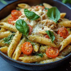 Creamy Pesto Chicken Penne: A Culinary Delight