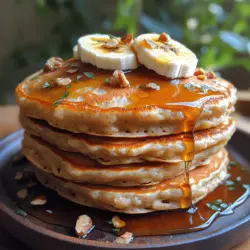 Pancakes have long held a special place in the hearts of breakfast lovers around the world, and the Fluffy Banana Oatmeal Pancakes take this beloved dish to a delicious new level. This recipe blends the natural sweetness of ripe bananas with the wholesome goodness of oatmeal, resulting in a stack of fluffy, satisfying pancakes that are perfect for any meal of the day. Whether you're looking for a cozy weekend brunch or a quick weekday breakfast, these pancakes are sure to please.