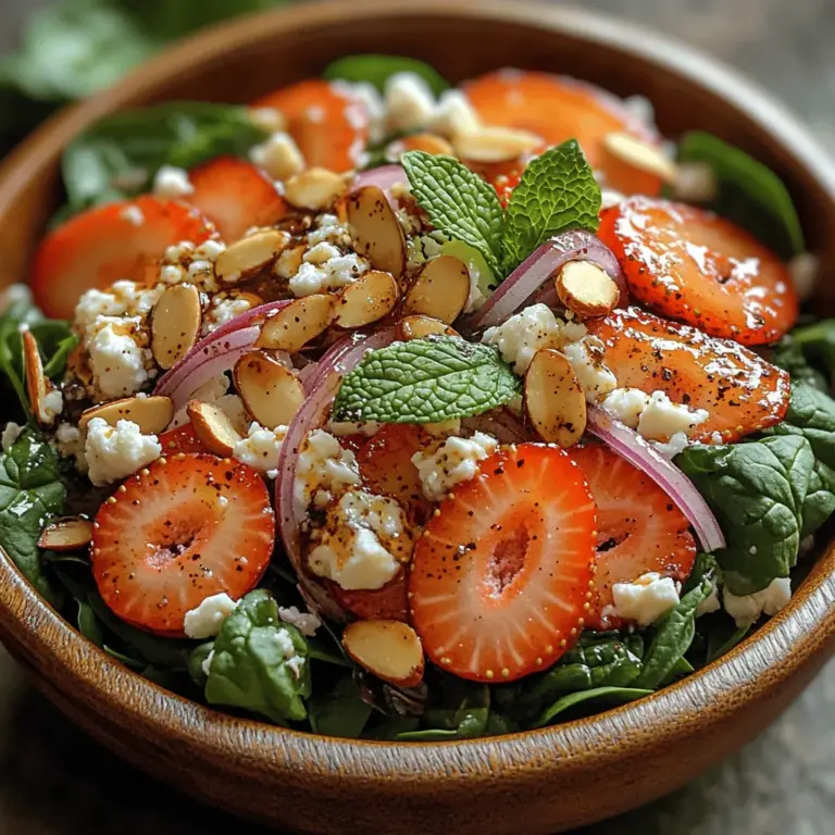 In recent years, the trend of healthy eating has gained significant momentum, with a growing number of individuals prioritizing nutritious meals over processed options. Among the many culinary creations that have emerged from this shift, salads have become a staple of healthy diets. They are versatile, easy to prepare, and can be tailored to fit a myriad of taste preferences. One standout recipe that perfectly embodies these qualities is the Sweet Berry Spinach Delight Salad. This salad is not only a feast for the eyes but also a powerhouse of nutrition, making it an ideal choice for those seeking a refreshing and wholesome dish.