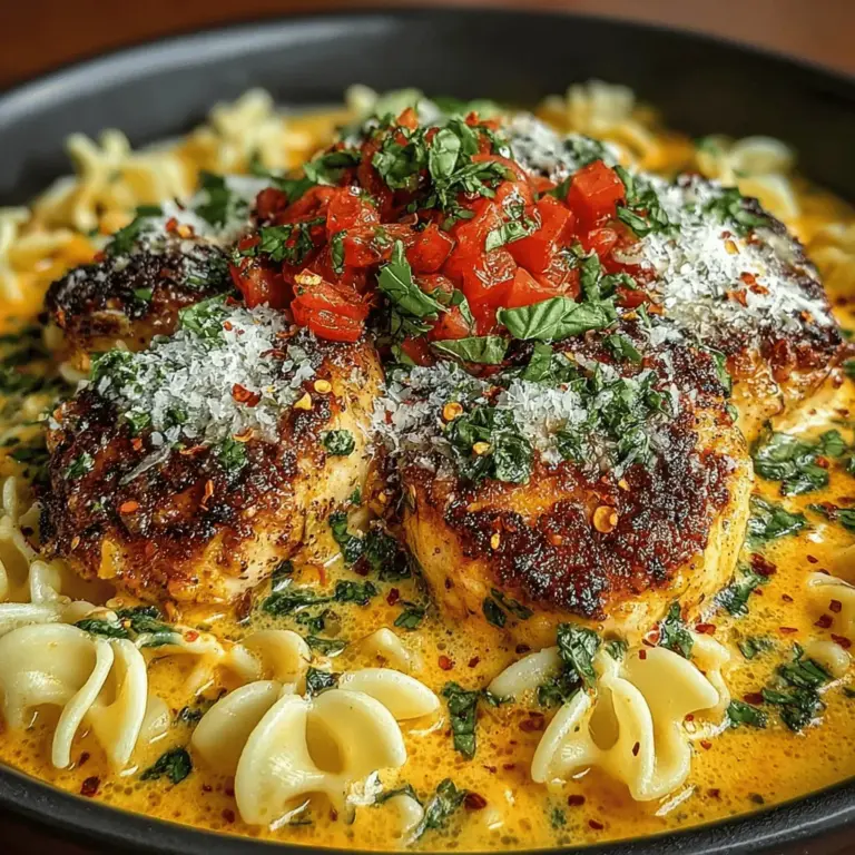 Creamy Tomato Basil Chicken Skillet is a delightful dish that marries the rich, savory flavors of chicken with the bright, fresh essence of tomatoes and basil. Picture tender chicken breasts enveloped in a velvety tomato sauce, punctuated by the aromatic notes of garlic and herbs. This dish not only tantalizes the taste buds but also offers a satisfying experience that is perfect for any occasion—whether it’s a cozy family dinner or a quick weeknight meal.