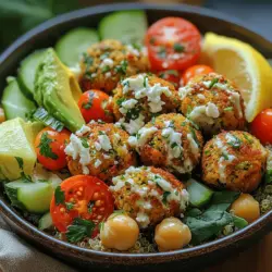 Baked Falafel Power Bowls