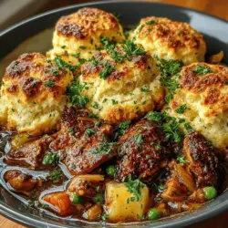 Rustic Garlic Herb Chicken Cobbler Recipe