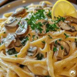 When it comes to comfort food that also exudes a touch of elegance, few dishes can rival Creamy Mushroom Spinach Pasta. This delightful recipe seamlessly marries the rich, creamy textures of a velvety sauce with the freshness of sautéed vegetables, creating a dish that is as visually appealing as it is delicious. Whether you're preparing a cozy weeknight dinner for yourself or impressing guests at a dinner party, this pasta dish offers a perfect balance of flavors and textures that appeals to all palates.