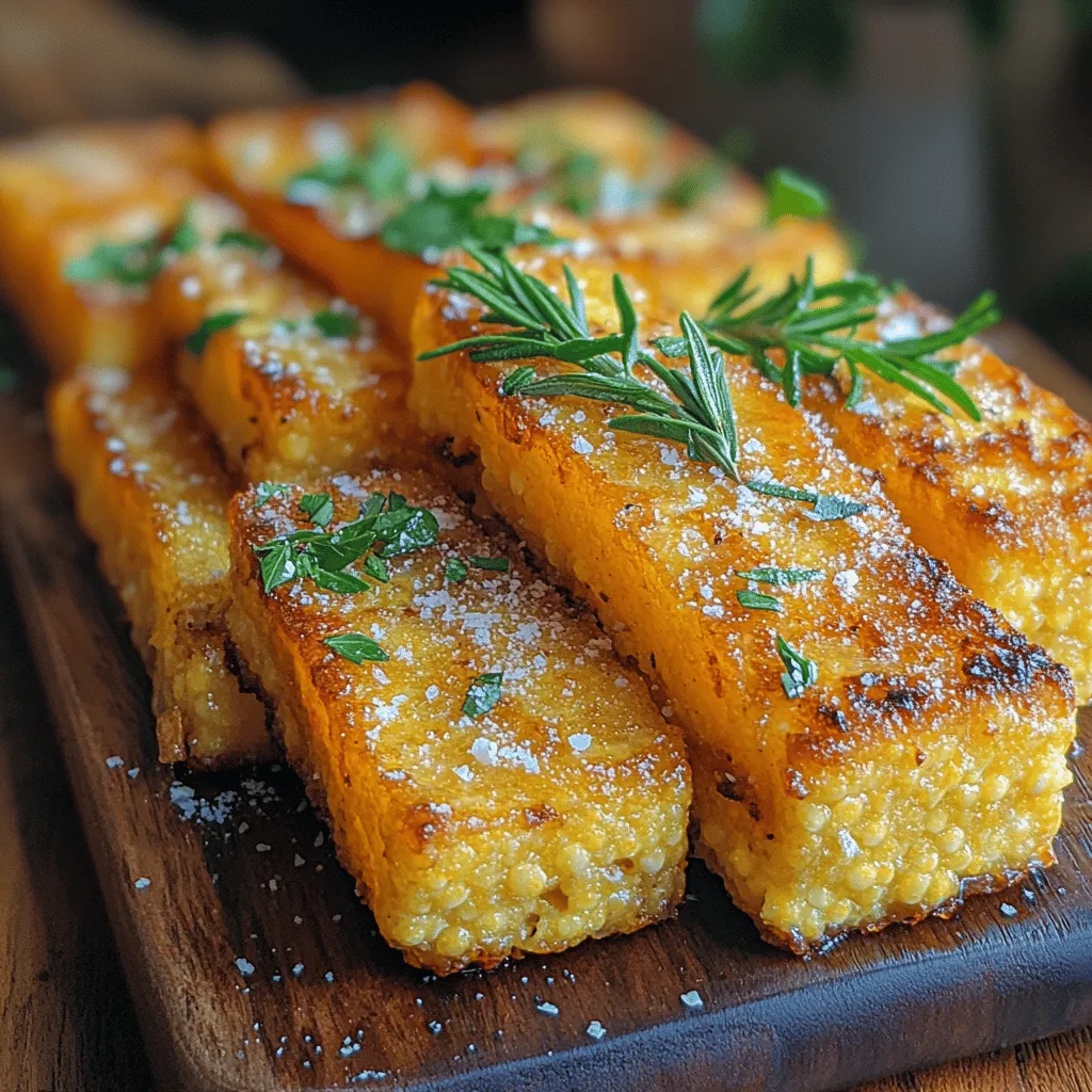 Polenta fries are a delightful twist on a classic snack, offering a crispy exterior with a creamy interior that’s both satisfying and flavorful. The concept of transforming polenta into fries is an ingenious culinary innovation that caters to both comfort food enthusiasts and health-conscious eaters alike. These Golden Crispy Polenta Fries are not only easy to make, but they also serve as a versatile addition to any meal or occasion. Whether you're serving them as an appetizer, a side dish, or a snack, these polenta fries are sure to impress your family and friends.