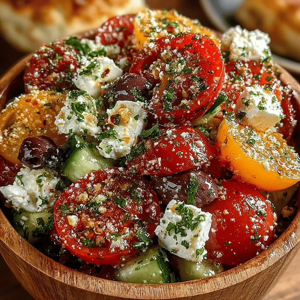 In today's fast-paced world, finding refreshing and healthy meals can often feel like a challenge. However, the Mediterranean Tomato Cucumber Feta Salad offers a delightful solution that combines vibrant flavors with wholesome ingredients. This salad not only celebrates the bounty of fresh vegetables but also embodies the essence of Mediterranean cuisine, making it a perfect dish for summer picnics, barbecues, or even a light lunch. With its colorful presentation and simple preparation, this salad is sure to become a staple in your culinary repertoire.