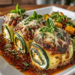 Zucchini Lasagna Roll-Ups offer a delightful twist on the traditional lasagna, seamlessly blending the comfort of classic Italian flavors with a health-conscious approach. By using thinly sliced zucchini in place of pasta sheets, this dish transforms into a vibrant and nutritious option that caters to a variety of dietary needs, including low-carb and gluten-free lifestyles. Not only does this alternative reduce the overall calorie count, but it also enriches the dish with an abundance of vitamins and minerals.
