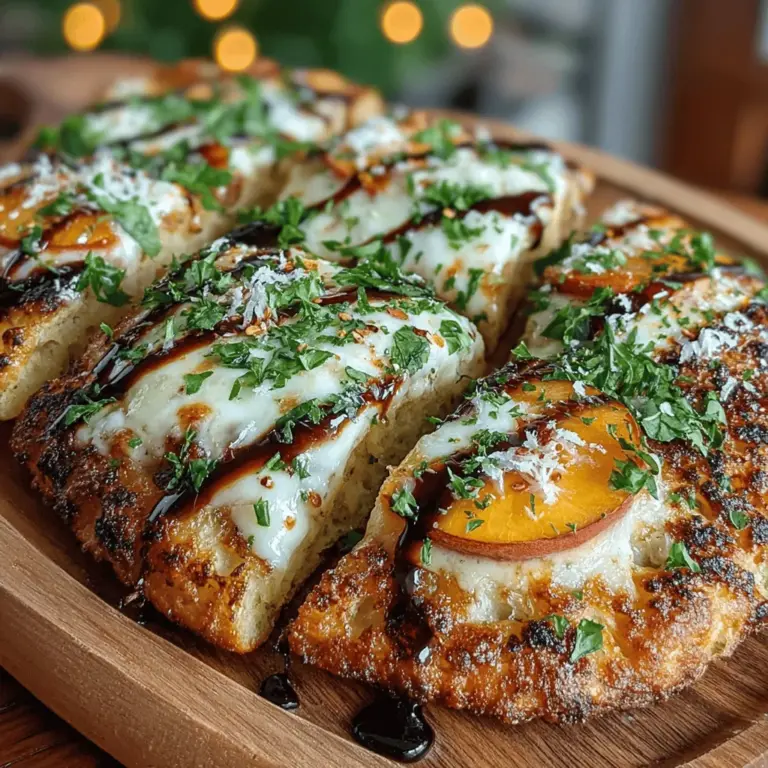 In the realm of culinary delights, the Heavenly Peach Basil Flatbread stands out as a unique and flavorful dish that beautifully marries the sweetness of ripe peaches with the aromatic essence of fresh basil. This delightful flatbread is perfect for sharing at gatherings, serving as an appetizer, or enjoying as a light meal. The combination of sweet, savory, and aromatic flavors creates an irresistible experience for your palate. With a simple preparation process and an enticing mix of ingredients, this recipe is sure to become a favorite in your home. In this article, we will explore the art of creating this delicious flatbread, delving into each ingredient's role, the cooking technique, and serving suggestions to elevate your dining experience.