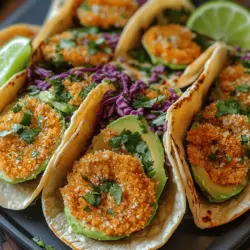 Crispy Panko Avocado Tacos
