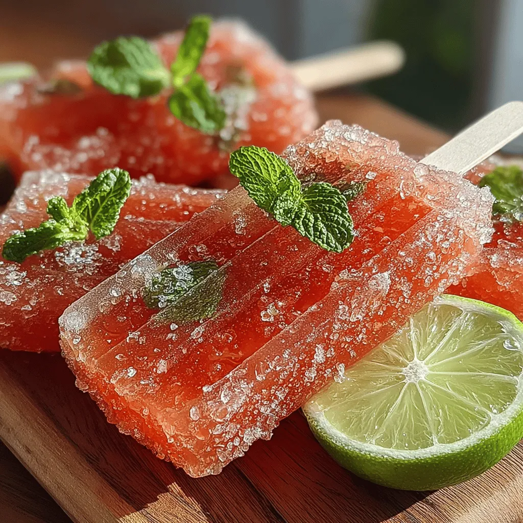 The star of the Watermelon Oasis Pops is, of course, watermelon. This fruit not only delivers on taste but also packs a nutritional punch. Watermelon is low in calories and contains essential vitamins and minerals that support overall health. Its high water content makes it an excellent choice for hydration, especially during the warm months when we lose fluids through sweat.