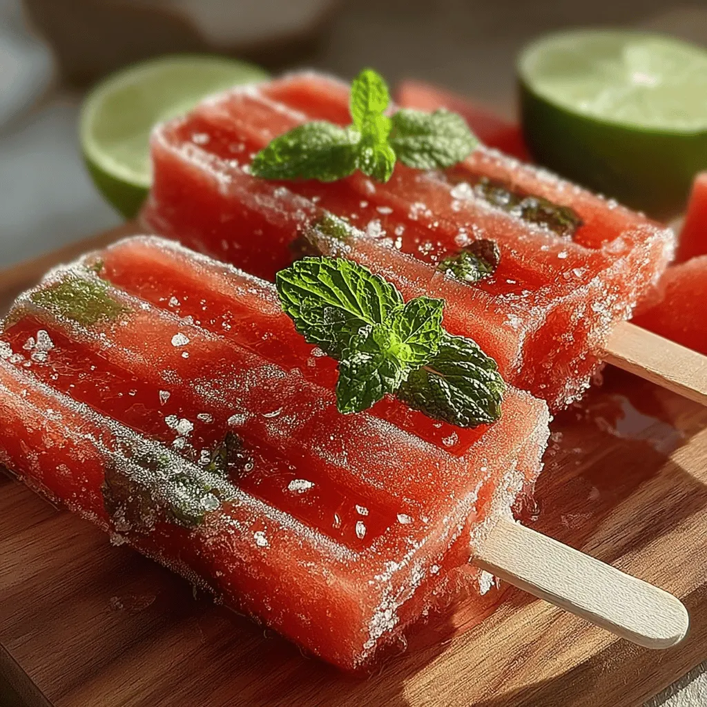 The star of the Watermelon Oasis Pops is, of course, watermelon. This fruit not only delivers on taste but also packs a nutritional punch. Watermelon is low in calories and contains essential vitamins and minerals that support overall health. Its high water content makes it an excellent choice for hydration, especially during the warm months when we lose fluids through sweat.