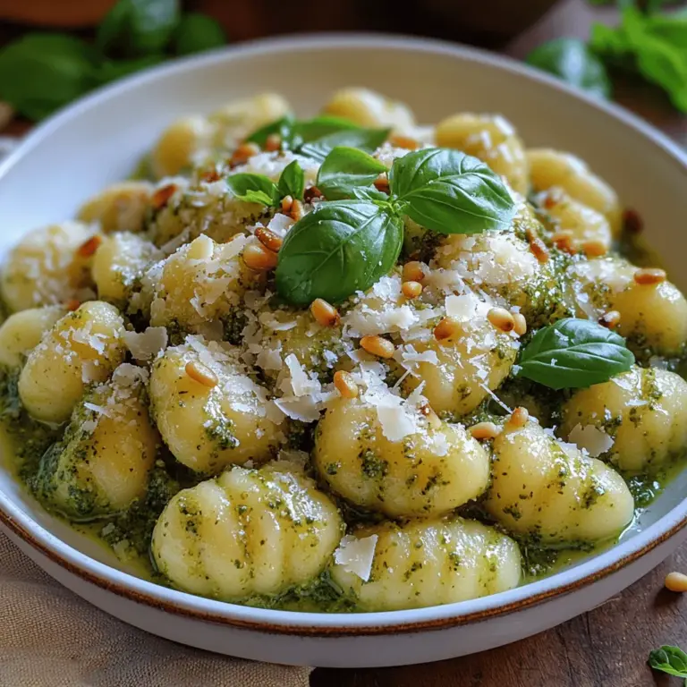 Creamy basil pesto gnocchi is a culinary delight that embodies the essence of Italian comfort food. Its creamy texture paired with the vibrant flavors of fresh basil and rich cheese creates a dish that is both satisfying and indulgent. Gnocchi, which translates to "dumplings" in Italian, holds a beloved place in the hearts of pasta enthusiasts around the world. Traditionally made from potatoes, flour, and eggs, gnocchi offers a unique, pillowy mouthfeel that sets it apart from other pasta varieties.